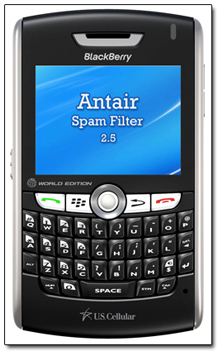 Antair BlackBerry Spam Filter 2.5 Screenshot